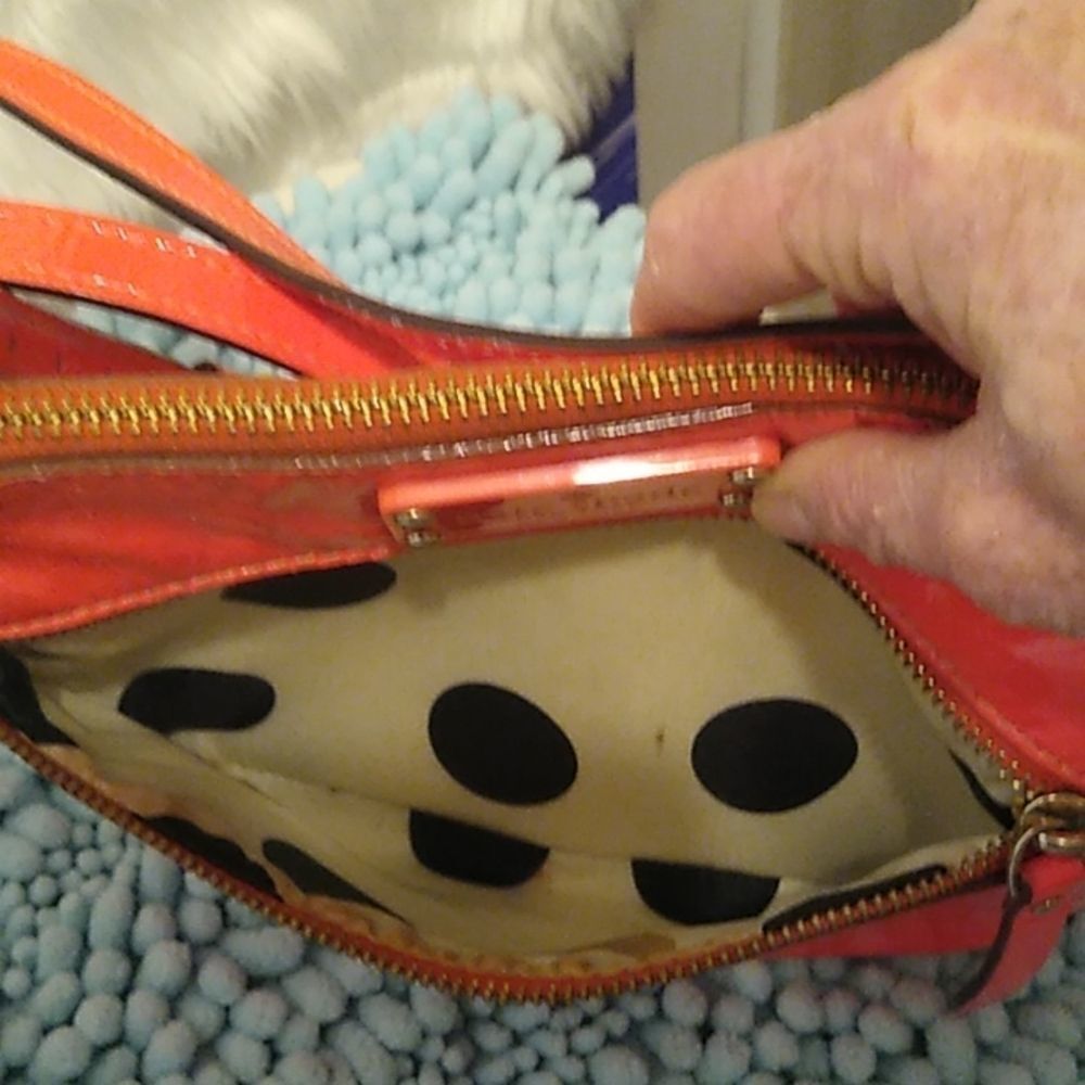Kate Spade NY Flicker Tenley Neon Orange Bag. - Picture 3 of 6